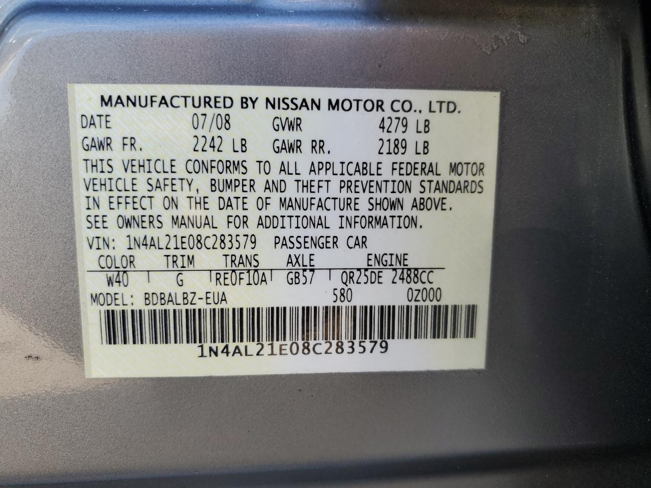 2008 Nissan Altima - Image 14