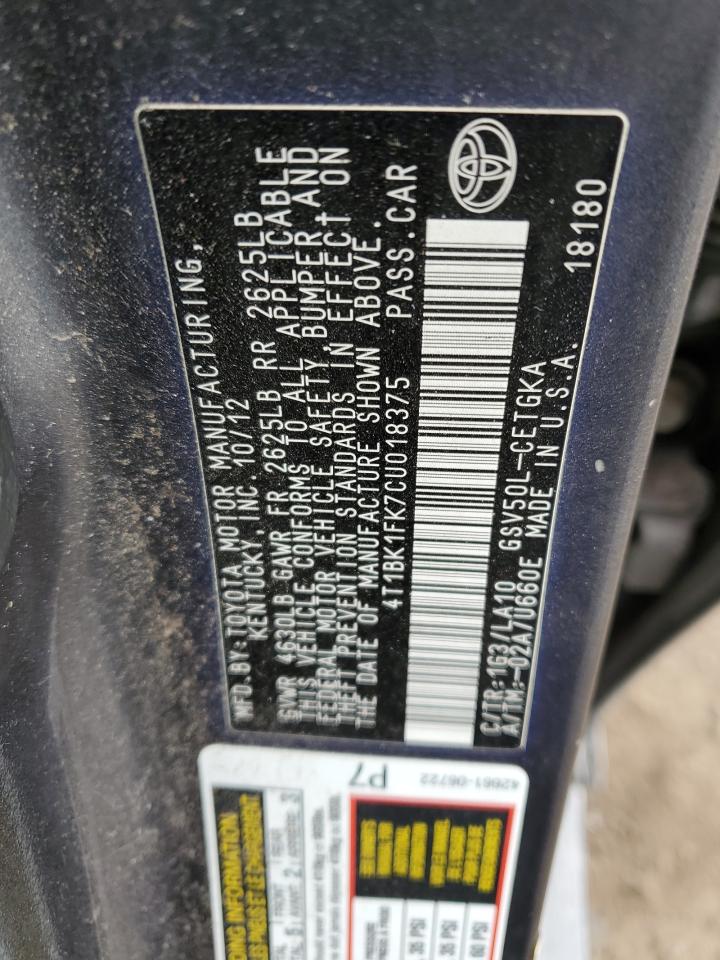 2012 Toyota Camry - Image 12