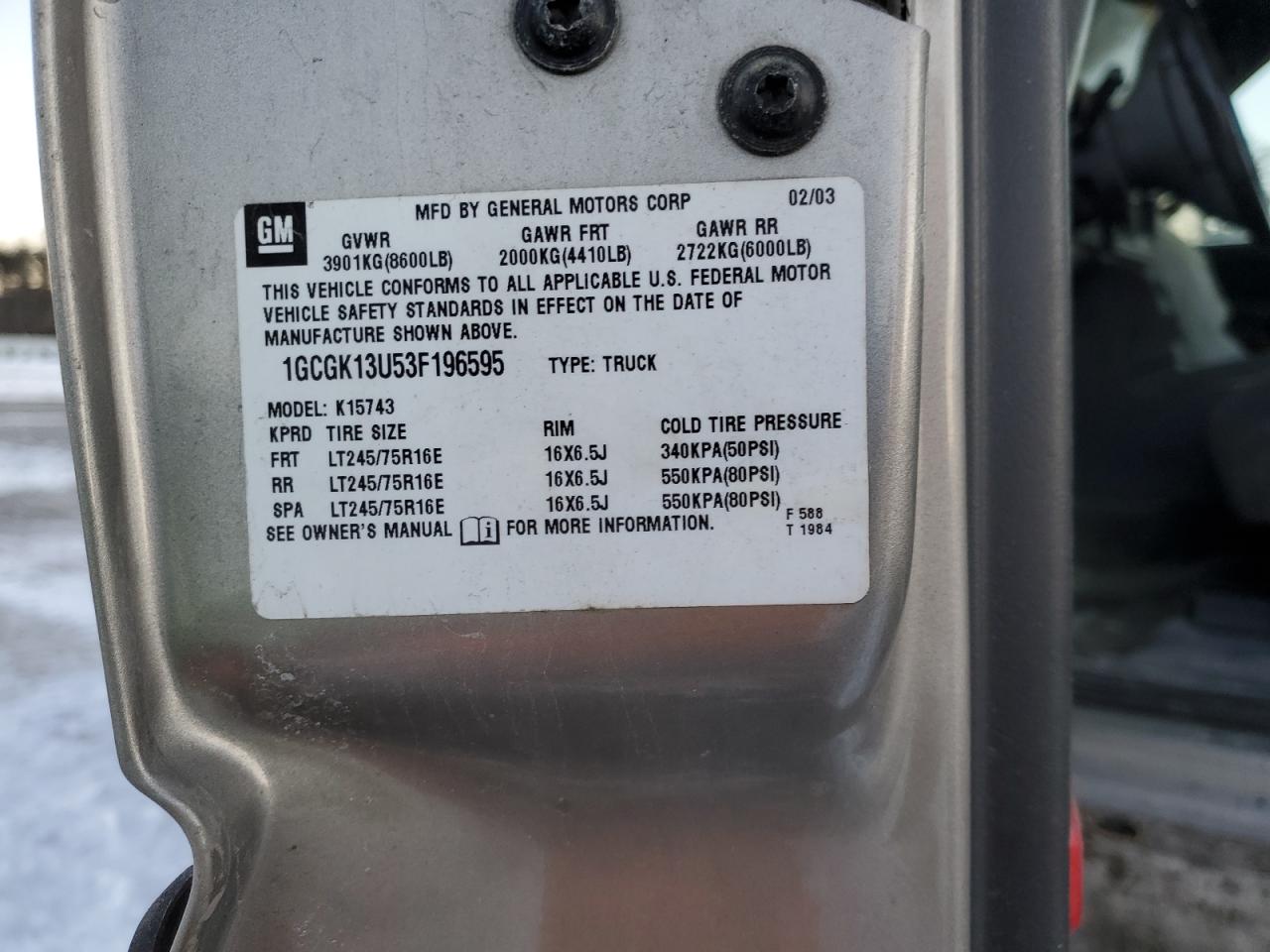 2003 Chevrolet Silverado - Image 12