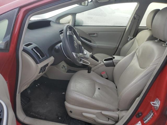  TOYOTA PRIUS 2012 Czerwony