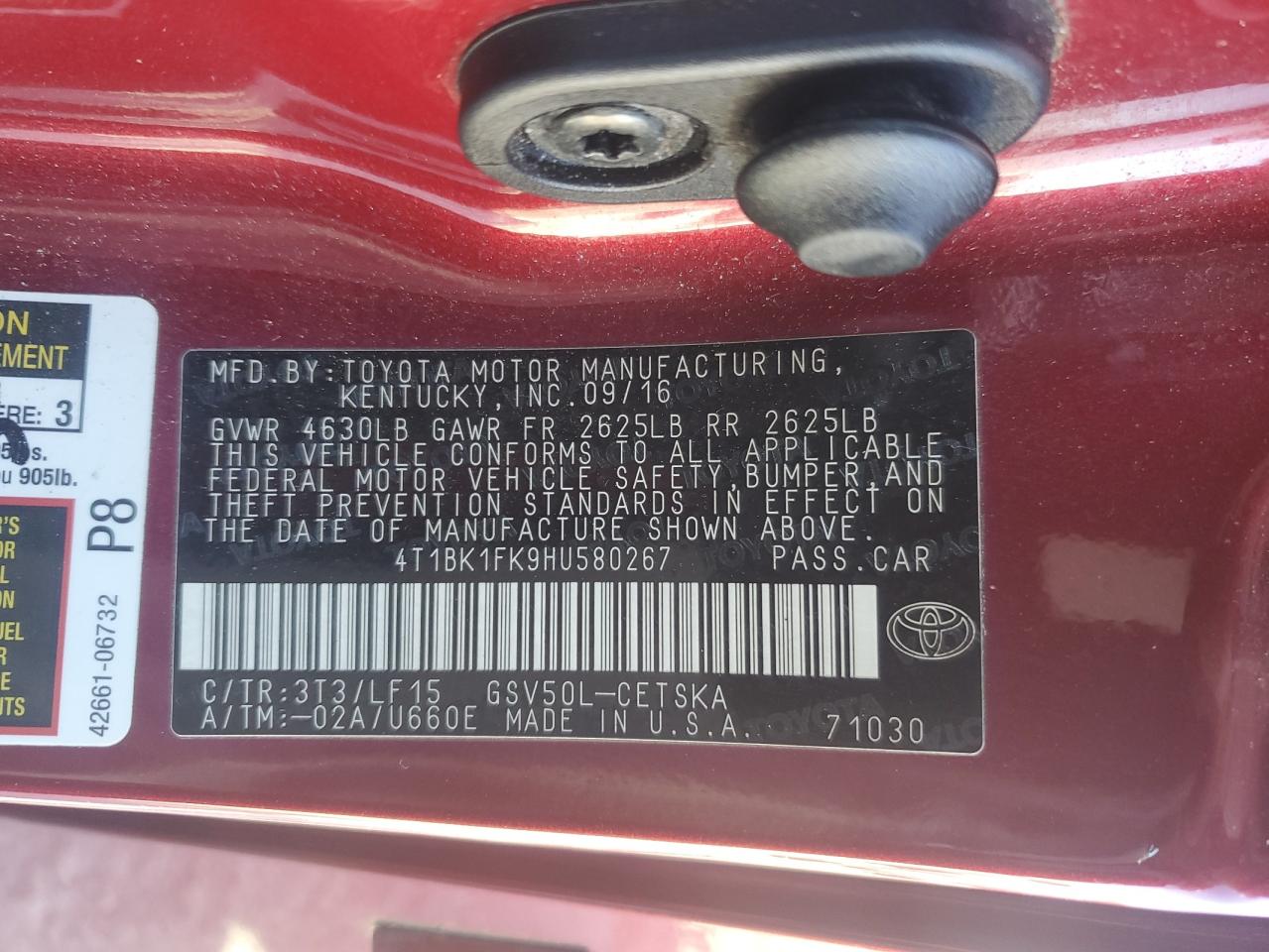 2017 Toyota Camry - Image 13