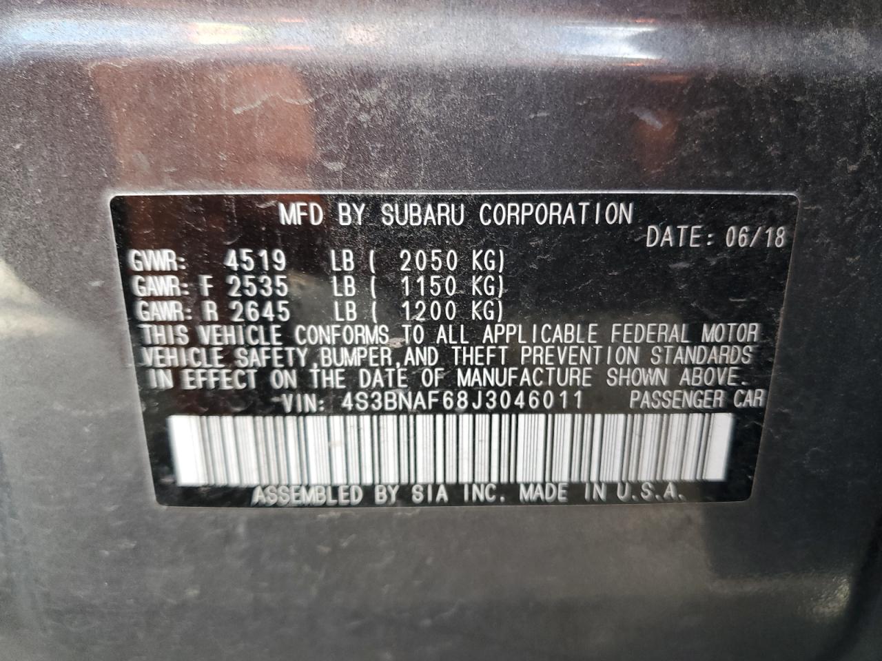 2018 Subaru Legacy - Image 12