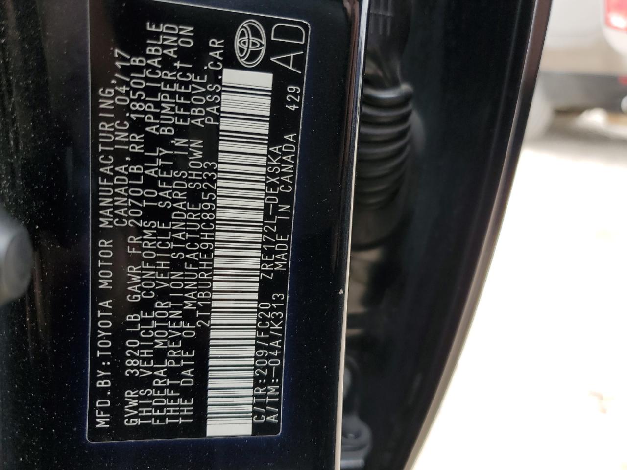 2T1BURHE9HC895233 TOYOTA COROLLA 2017
