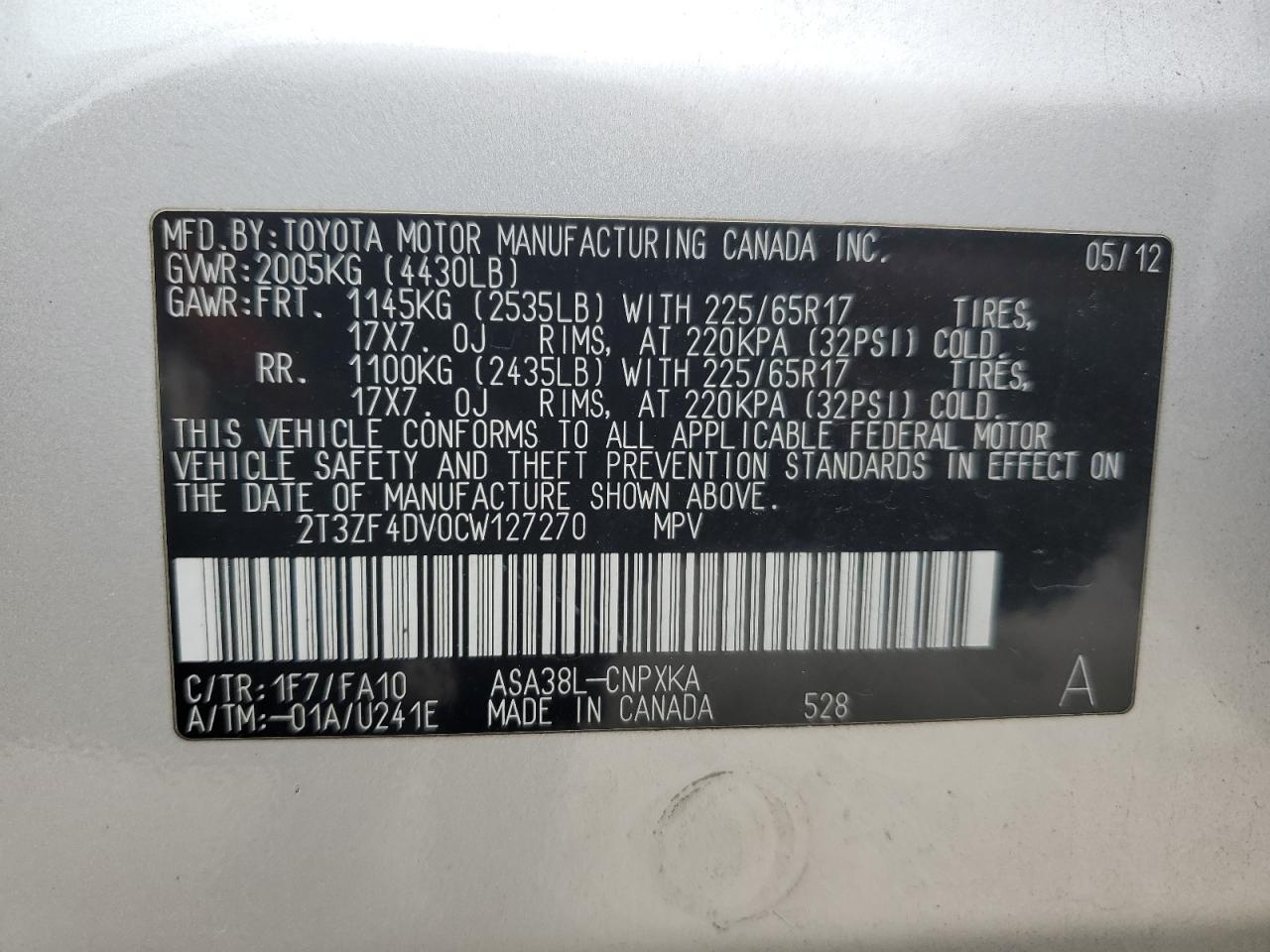 2012 Toyota RAV 4 - Image 14