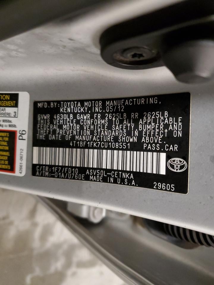 2012 Toyota Camry - Image 12