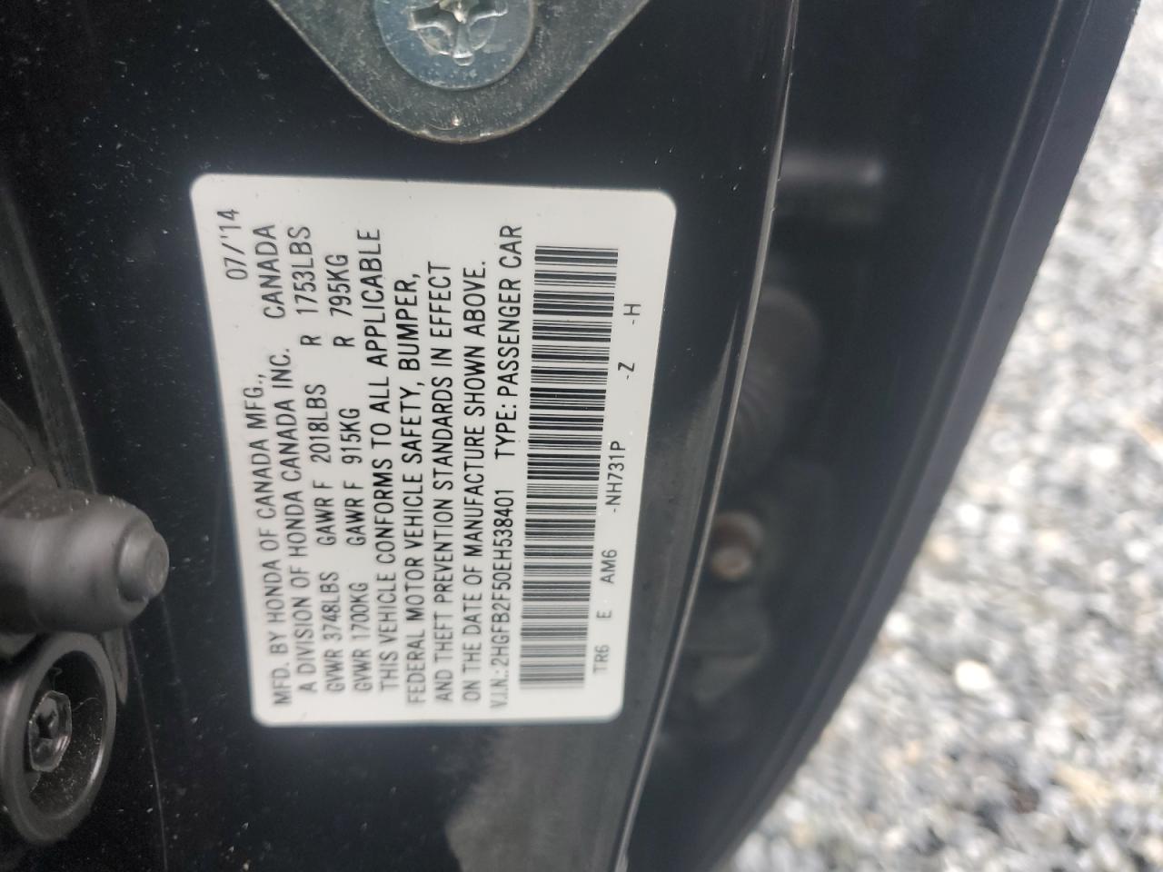 2014 Honda Civic - Image 12