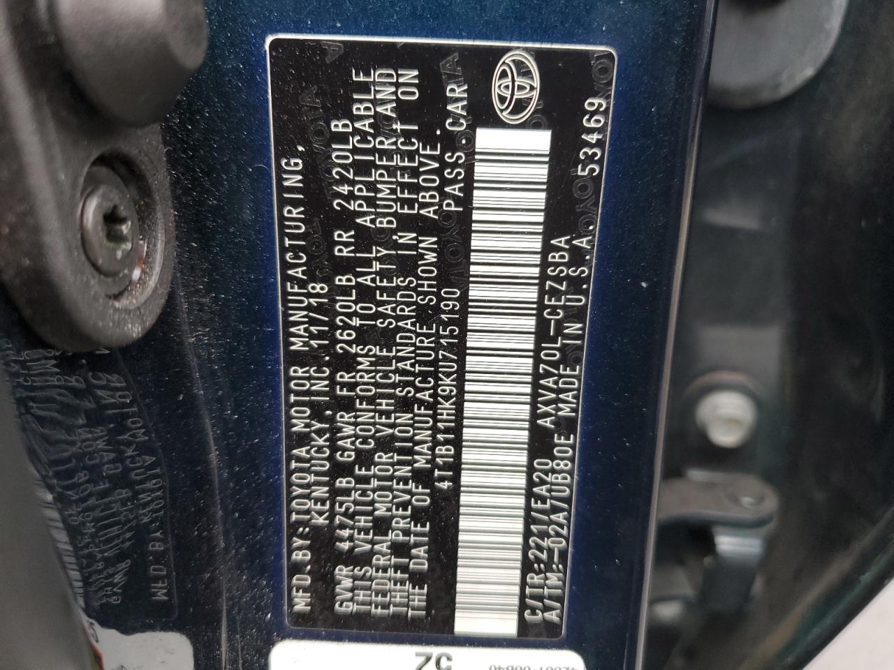 2019 Toyota Camry - Image 12