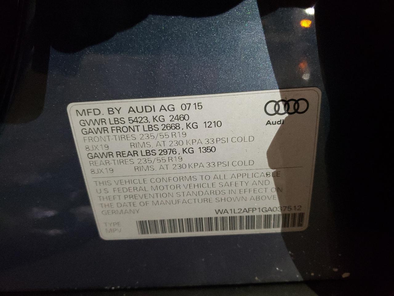2016 Audi Q5 - Image 13