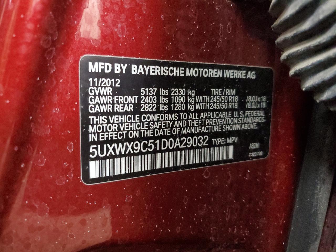 2013 BMW X3 - Image 13