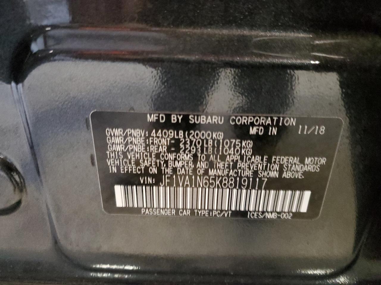 2019 Subaru WRX - Image 14