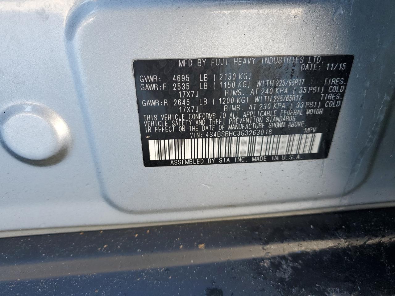 2016 Subaru Outback - Image 13