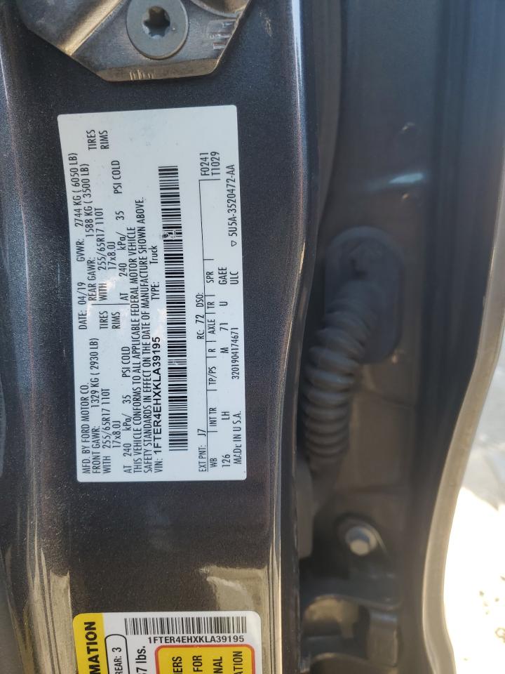 1FTER4EHXKLA39195 FORD RANGER 2019