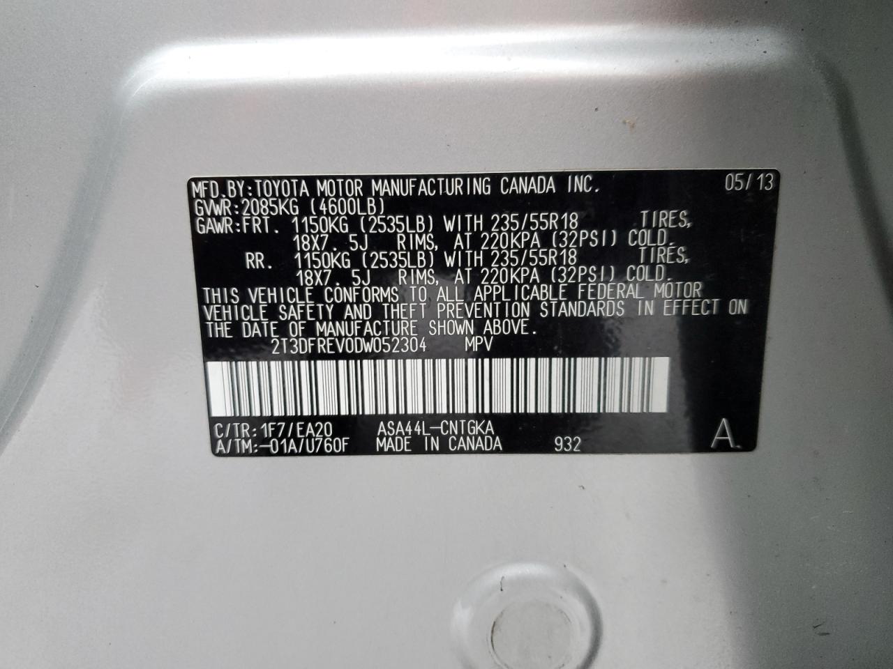 2013 Toyota RAV 4 - Image 13