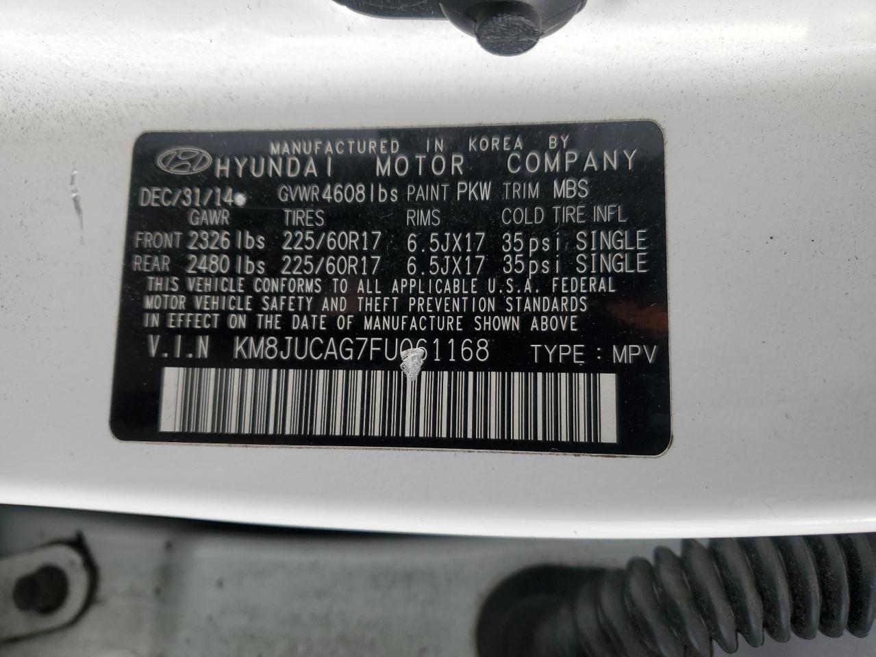 2015 Hyundai Tucson - Image 13