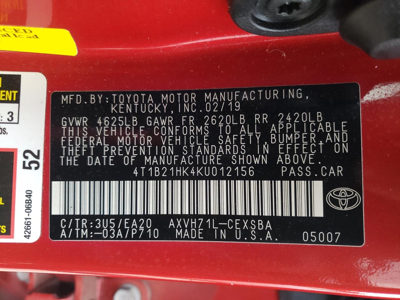 2019 Toyota Camry - Image 12