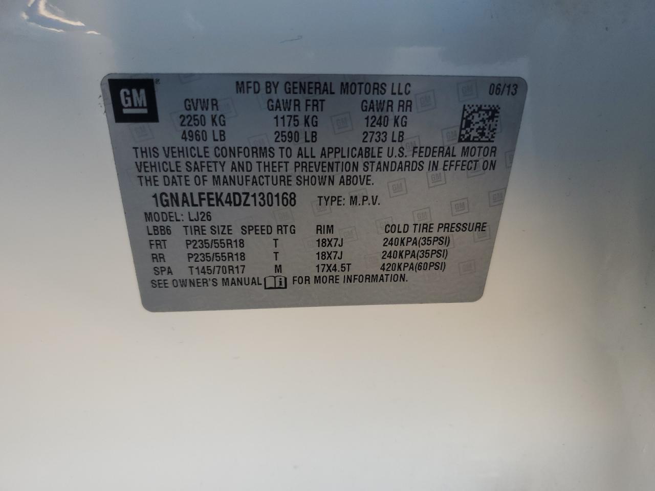2013 Chevrolet Equinox - Image 13