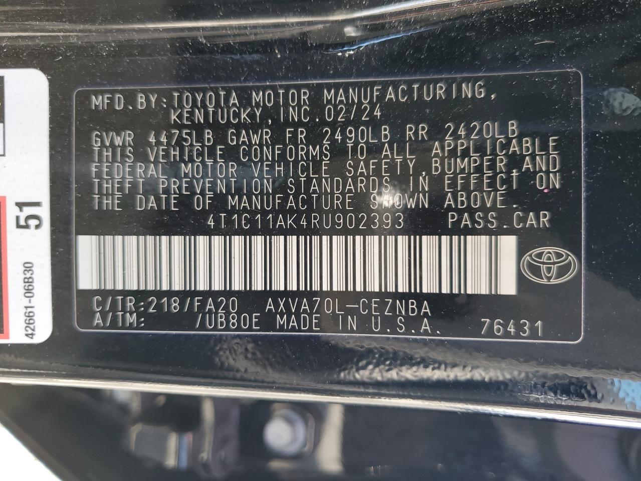 2024 Toyota Camry - Image 13