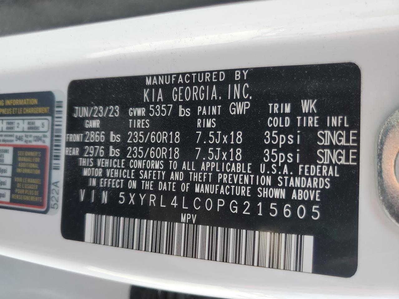 2023 Kia Sorento - Image 15