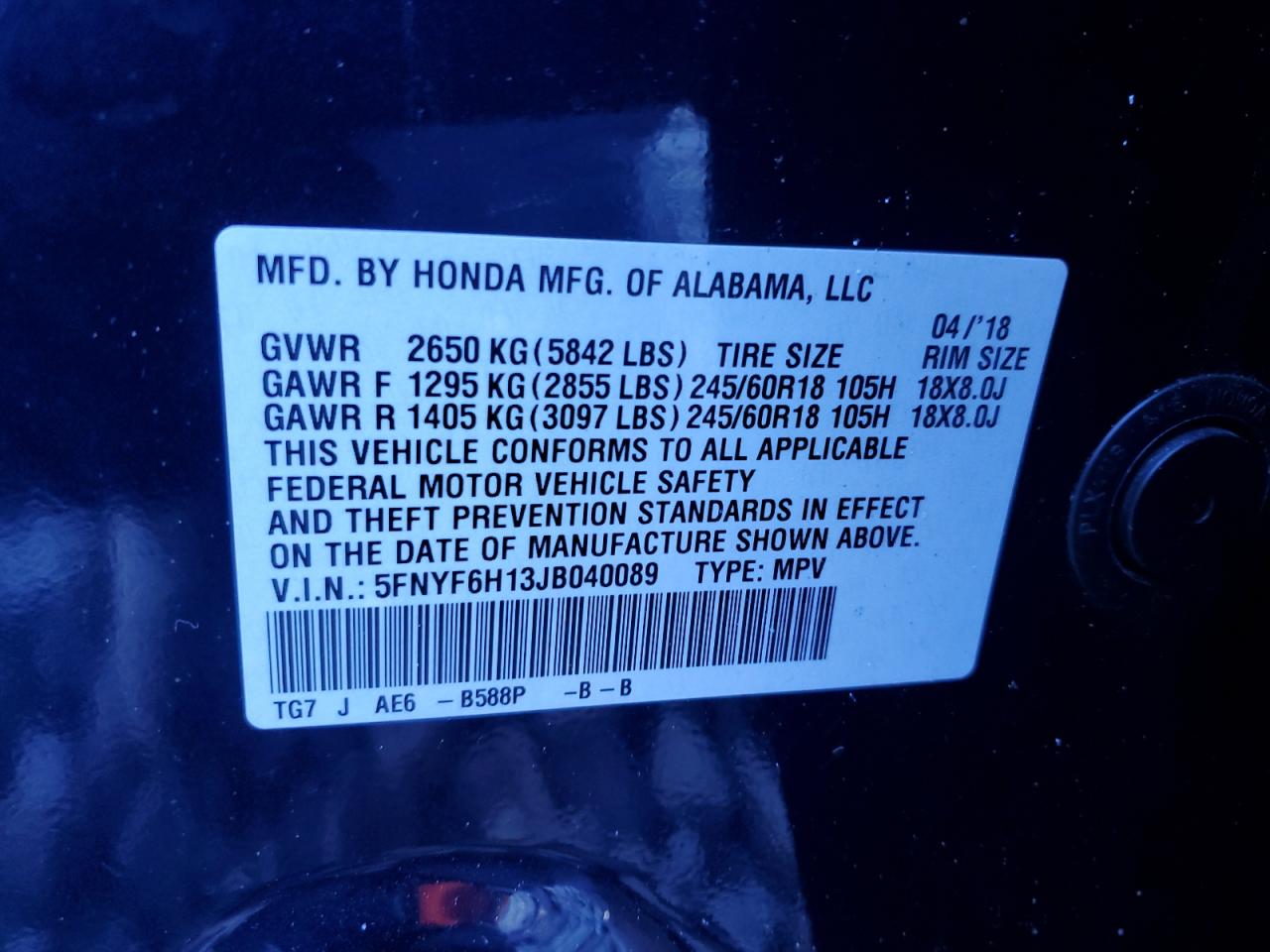 2018 Honda Pilot - Image 15