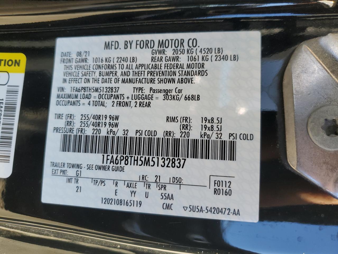 2021 Ford Mustang - Image 12