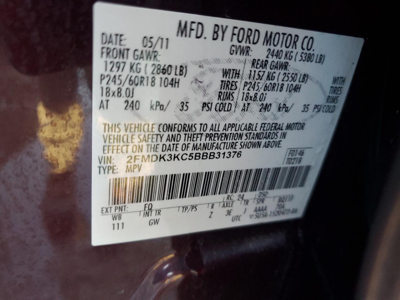 2011 Ford Edge - Image 12