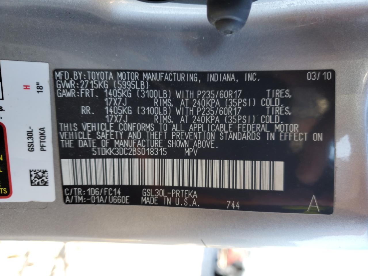 2011 Toyota Sienna - Image 15