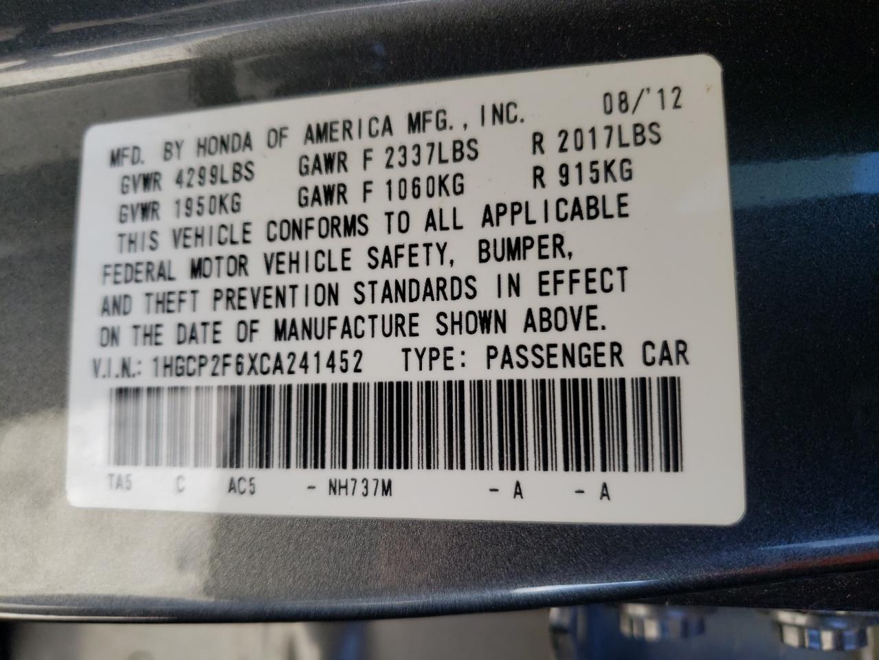 2012 Honda Accord - Image 13