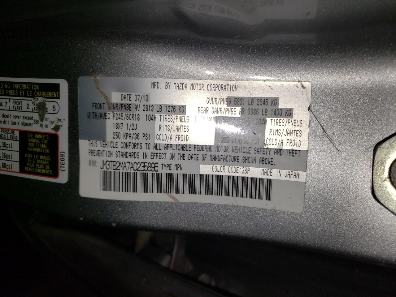 2010 Mazda CX-9 - Image 13
