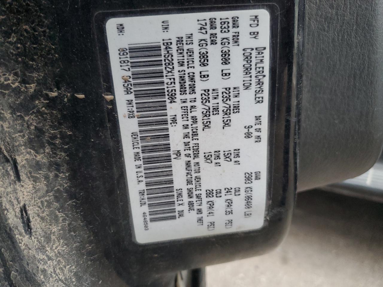 2001 Dodge Durango - Image 12