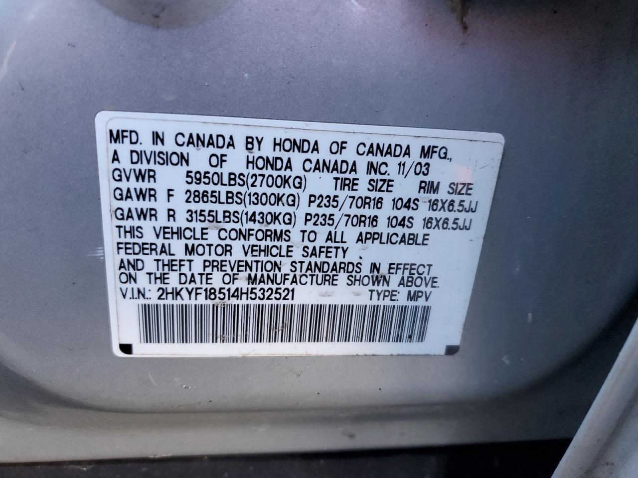 2004 Honda Pilot - Image 13