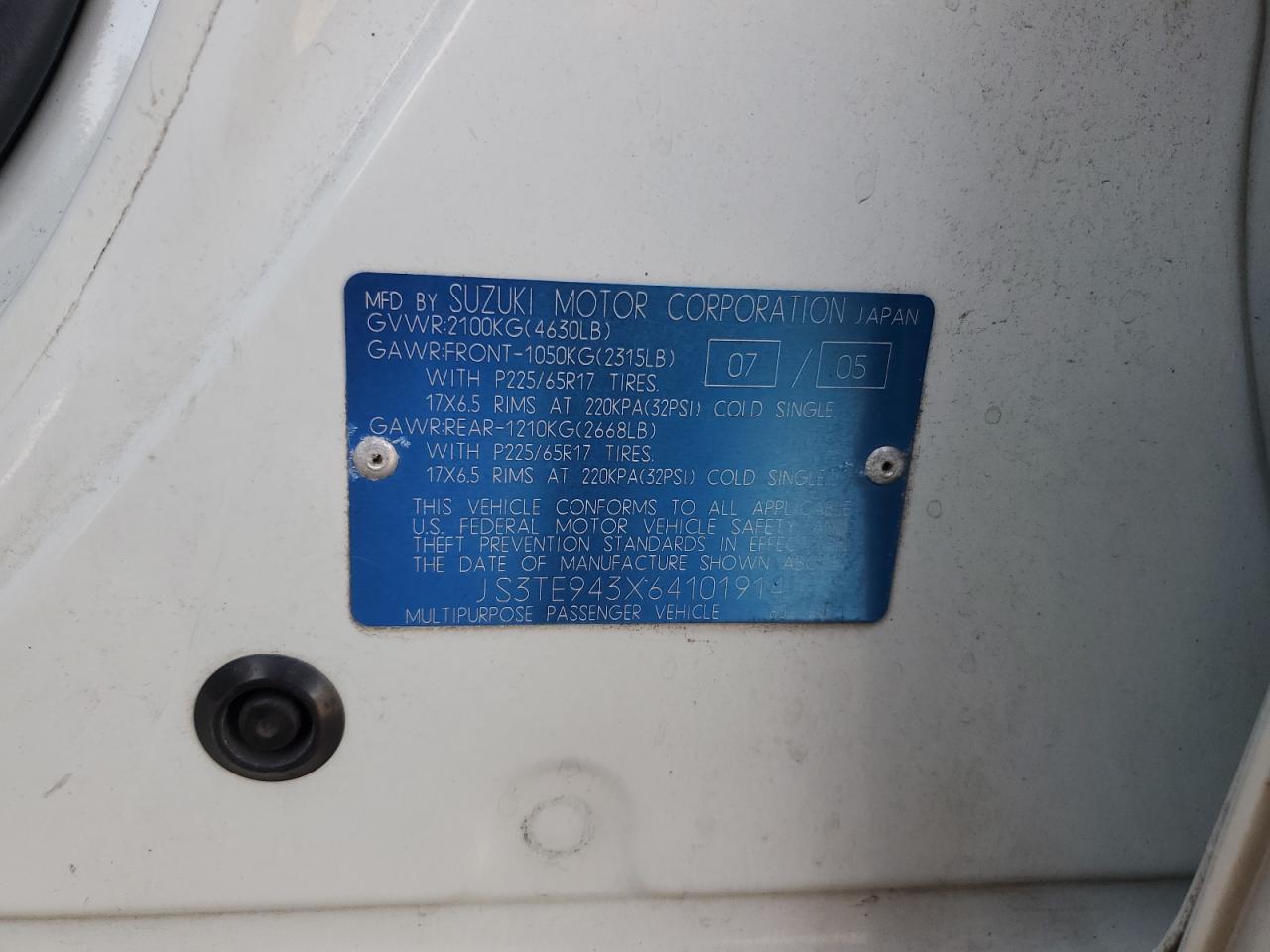 2006 Suzuki Grand Vitara - Image 13