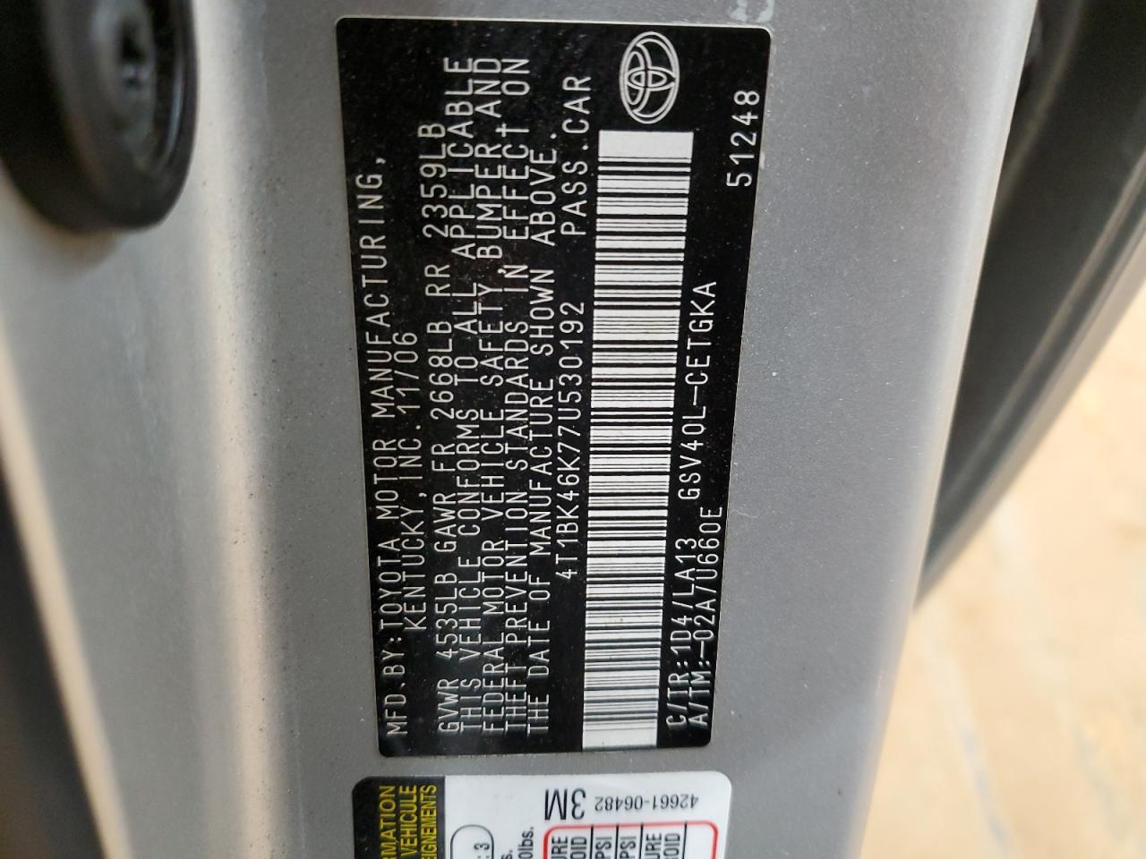 2007 Toyota Camry - Image 14