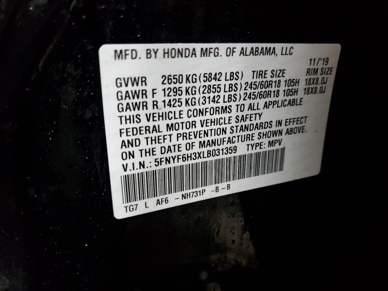 2020 Honda Pilot - Image 13