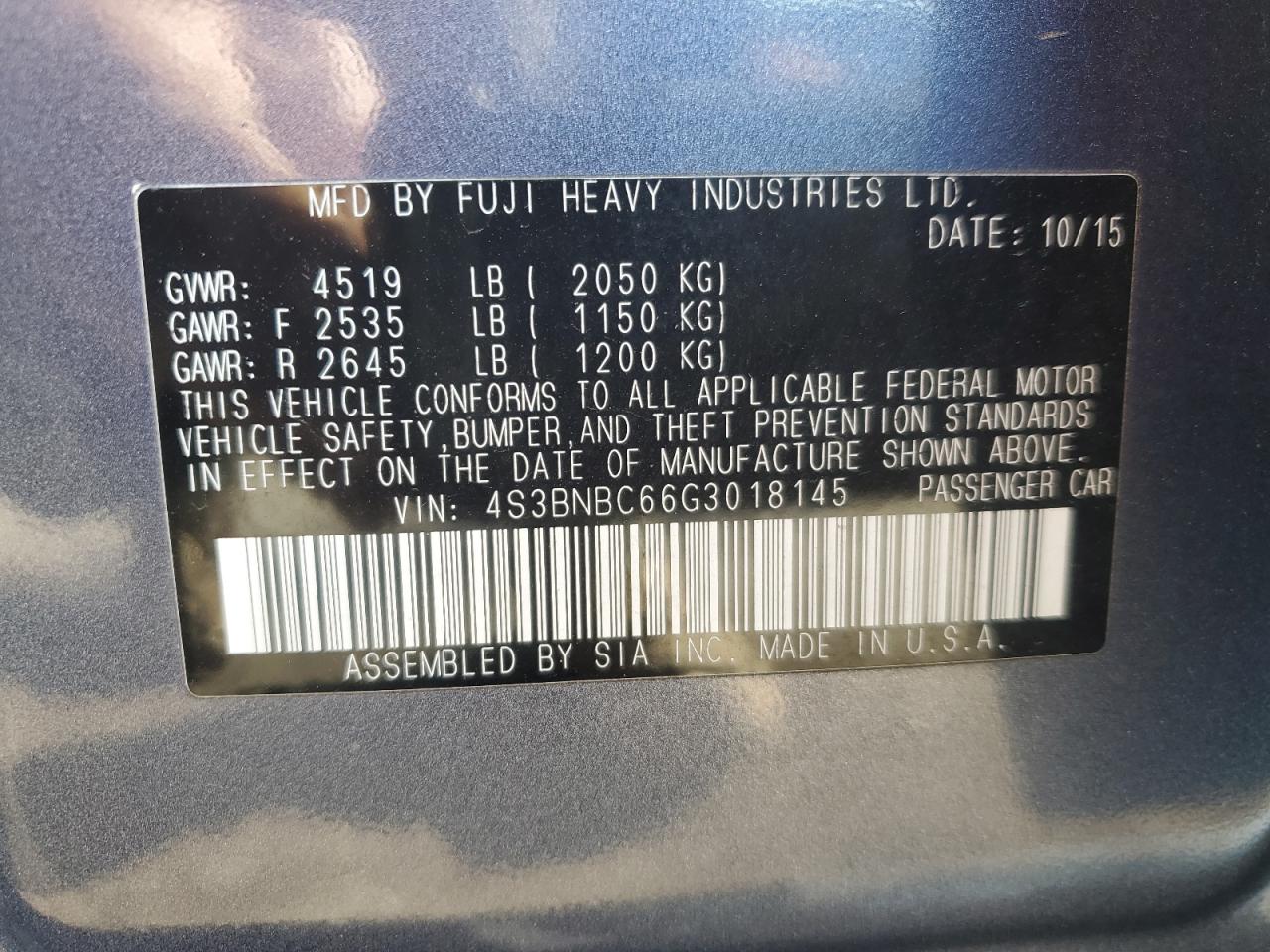 2016 Subaru Legacy - Image 13