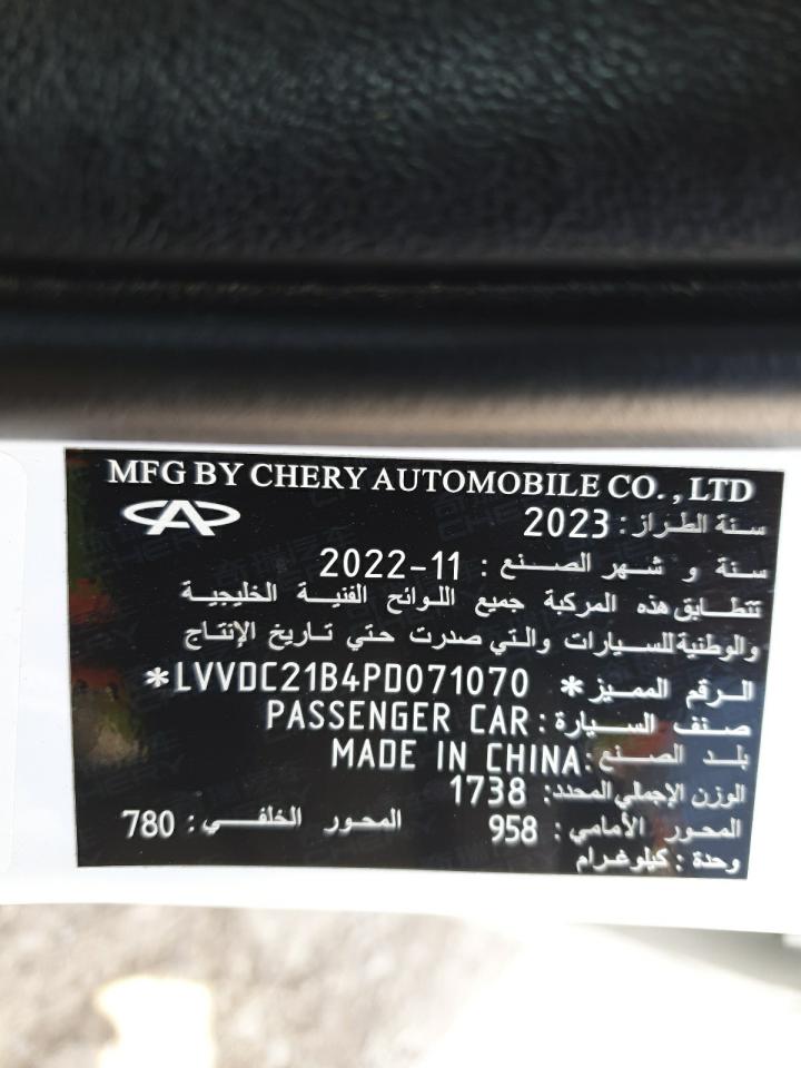 LVVDC21B4PD071070 - 2024 Cher ARRIZO 6 - #42894045