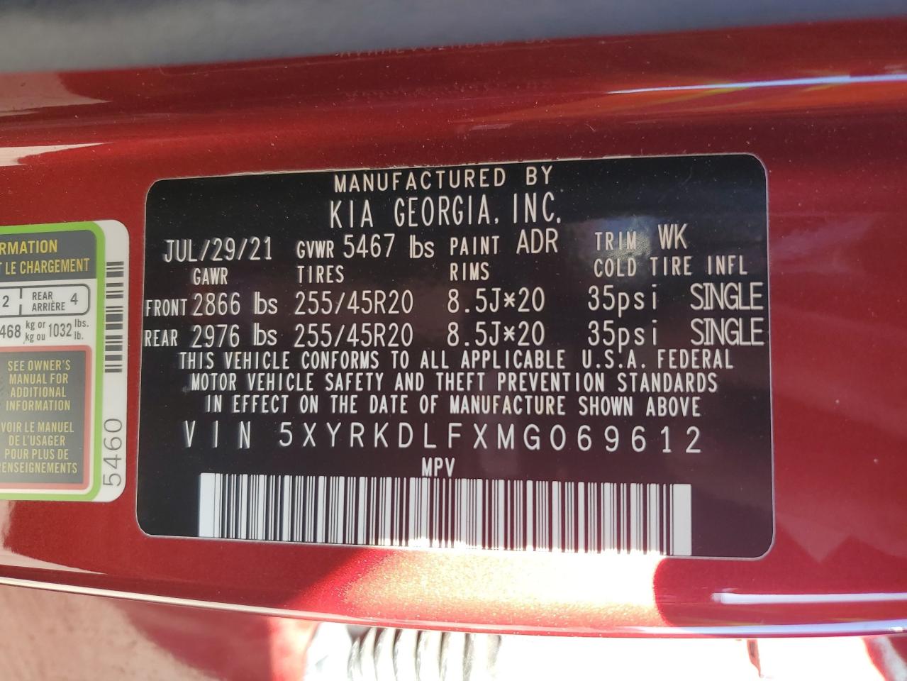 2021 Kia Sorento - Image 16