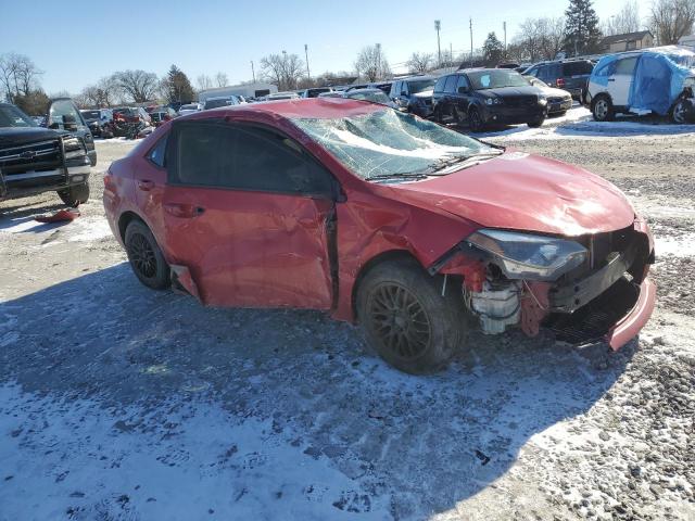  TOYOTA COROLLA 2016 Червоний