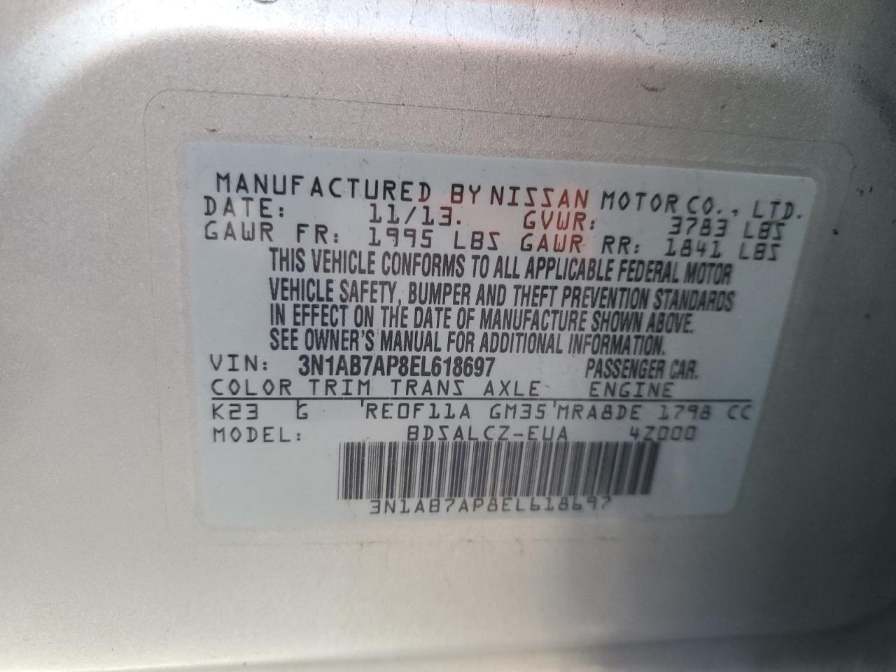 2014 Nissan Sentra - Image 12