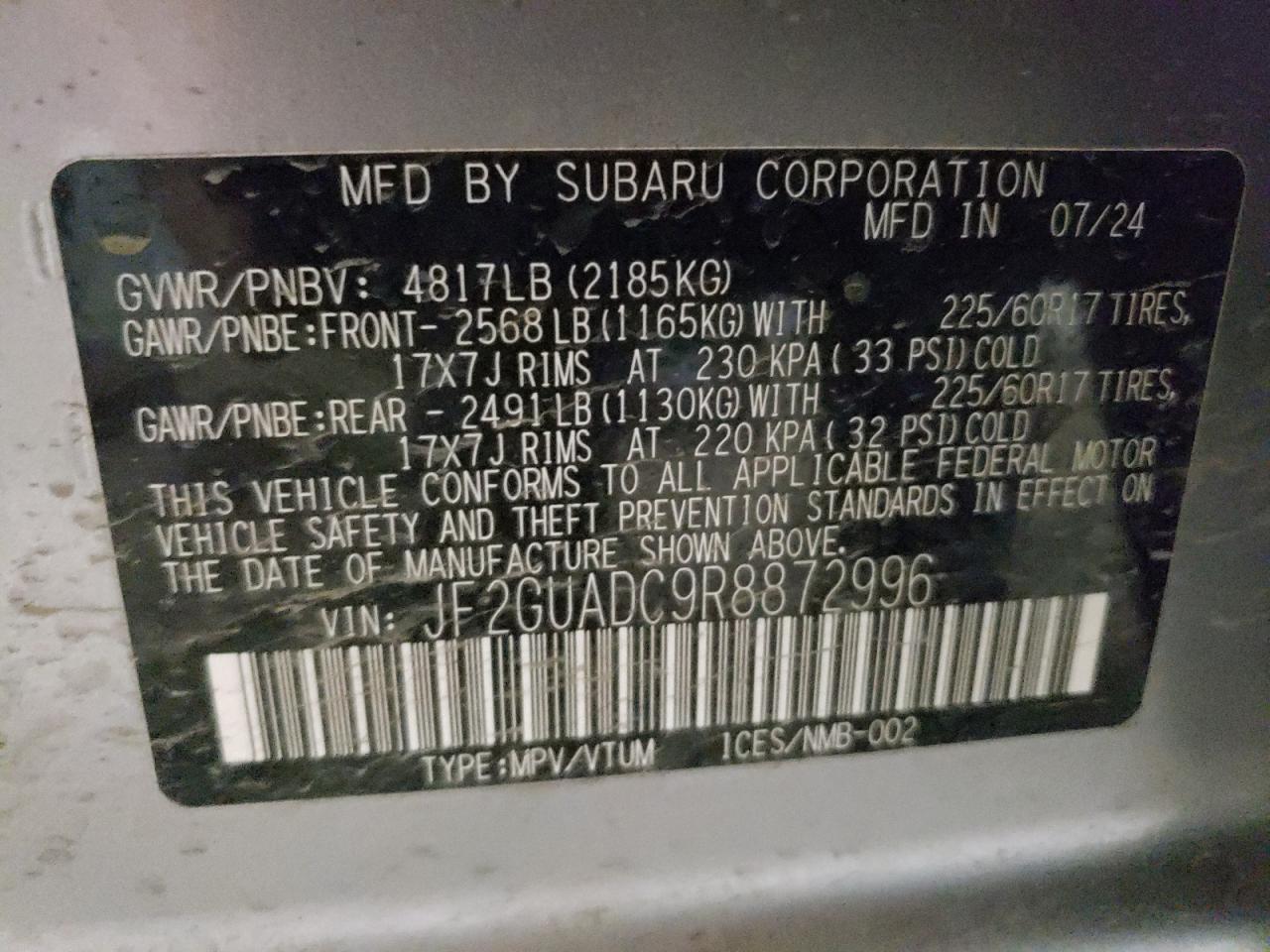 2024 Subaru XV - Image 13