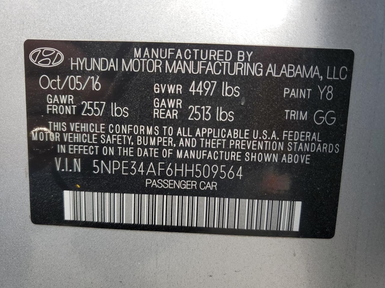 2017 Hyundai Sonata - Image 13