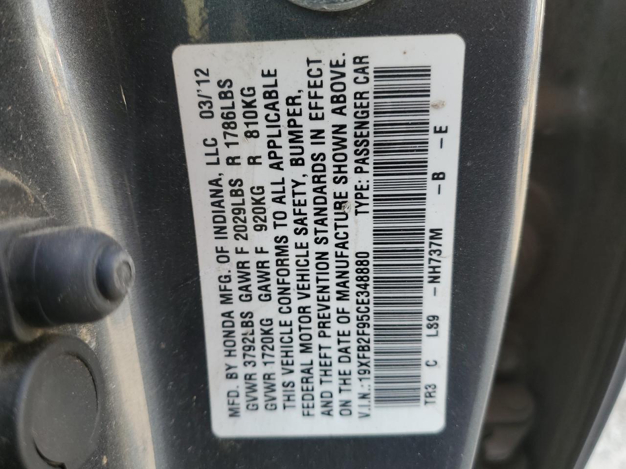2012 Honda Civic - Image 13