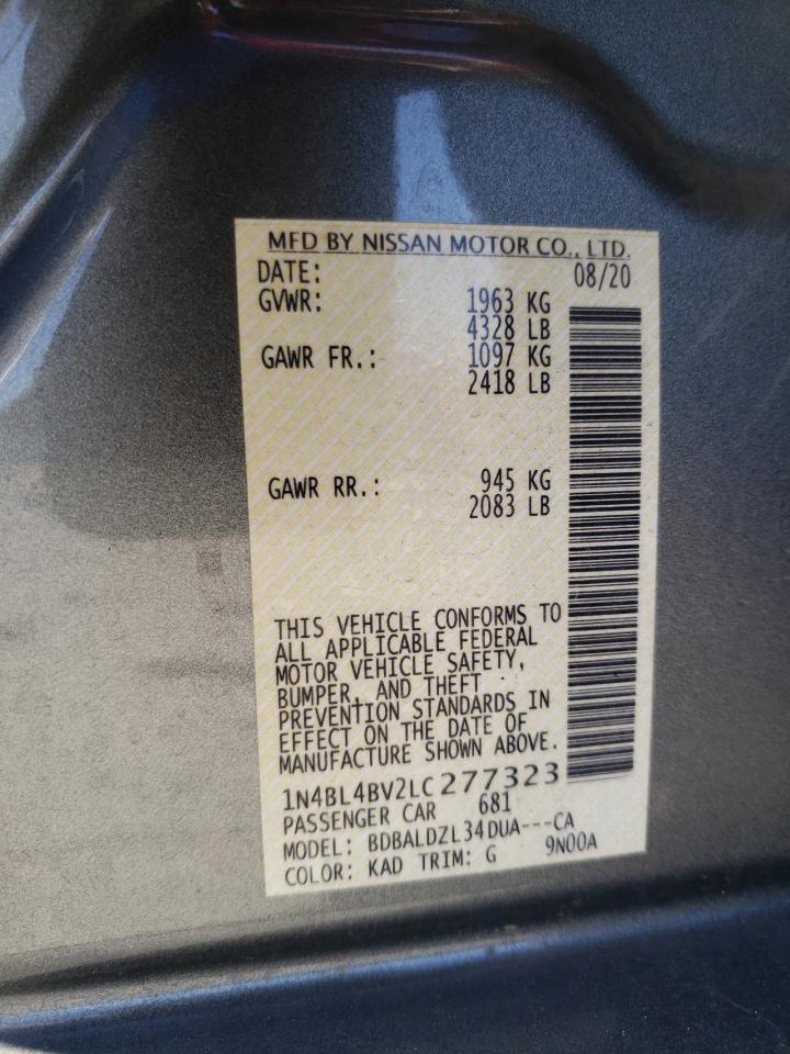 1N4BL4BV2LC277323 NISSAN ALTIMA 2020