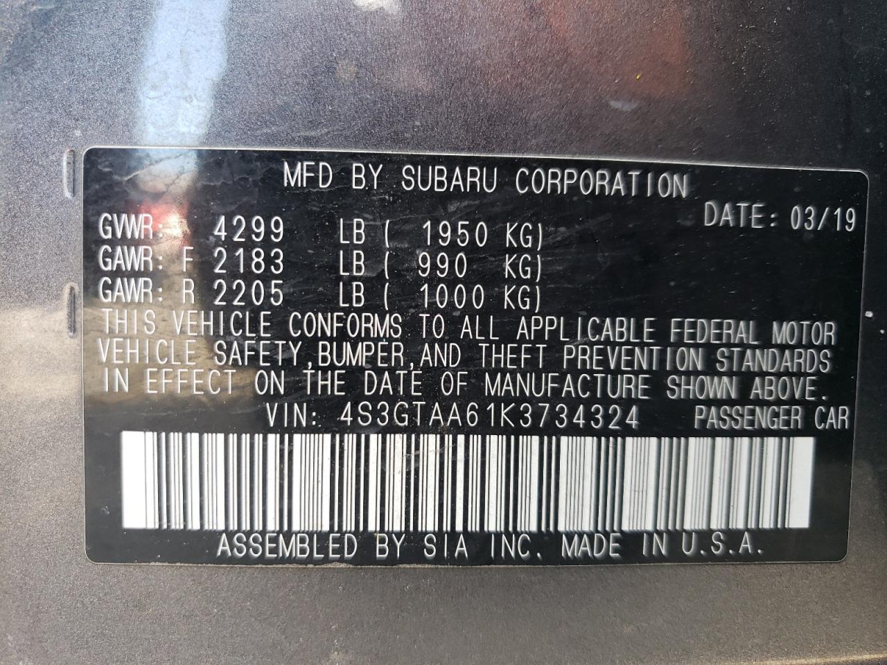 2019 Subaru Impreza - Image 13