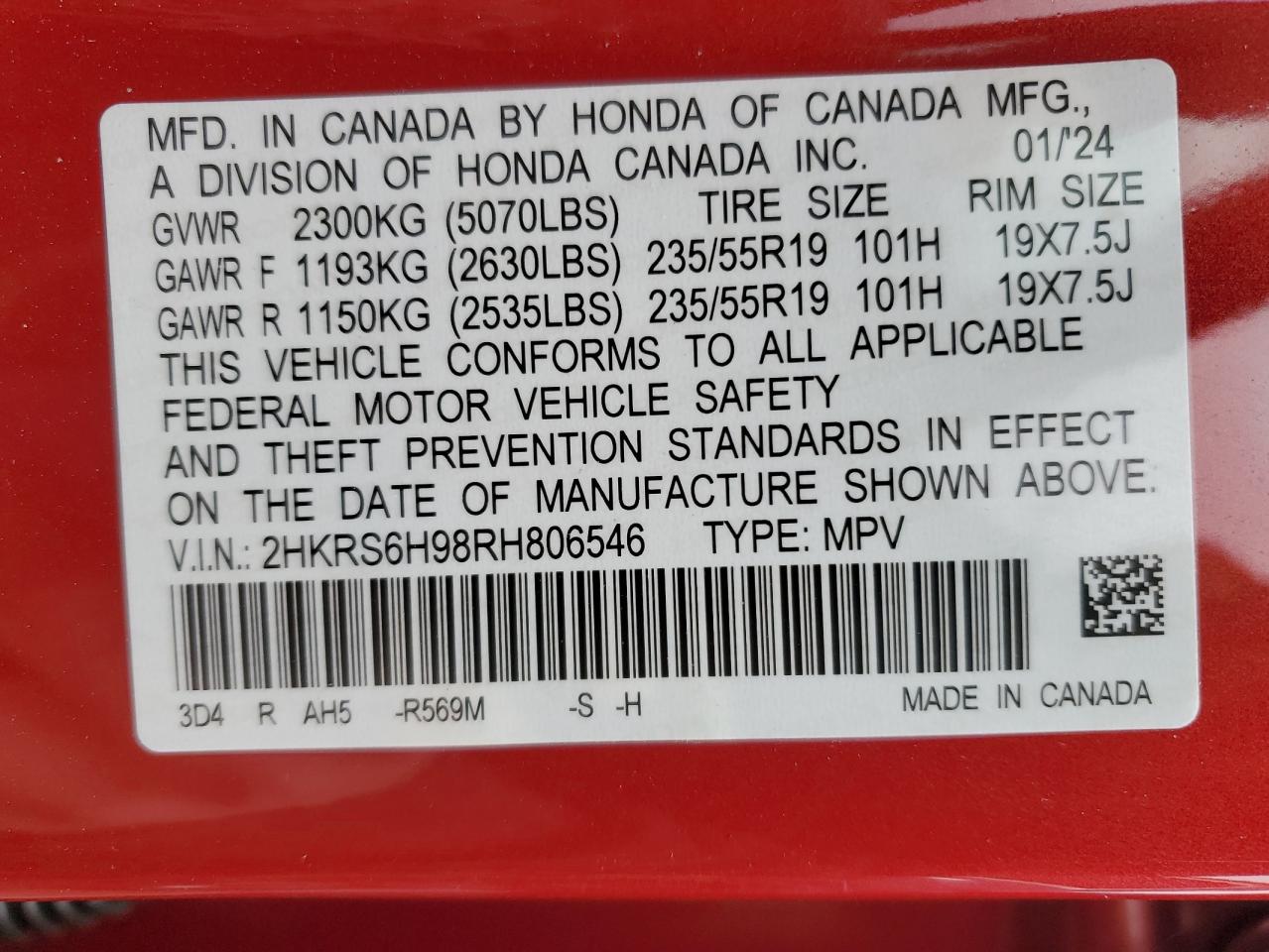 2024 Honda CR-V - Image 14