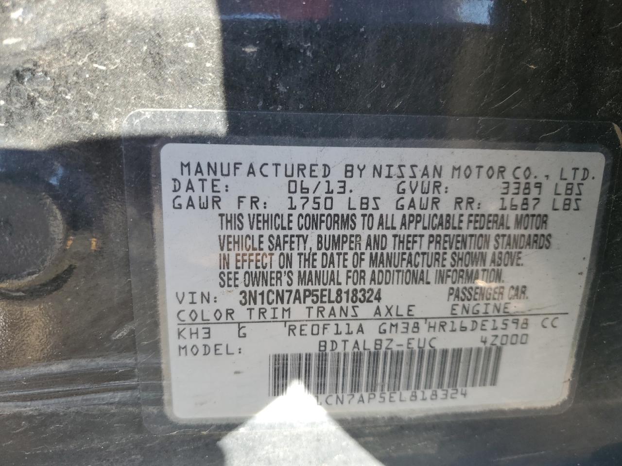 2014 Nissan Versa - Image 12