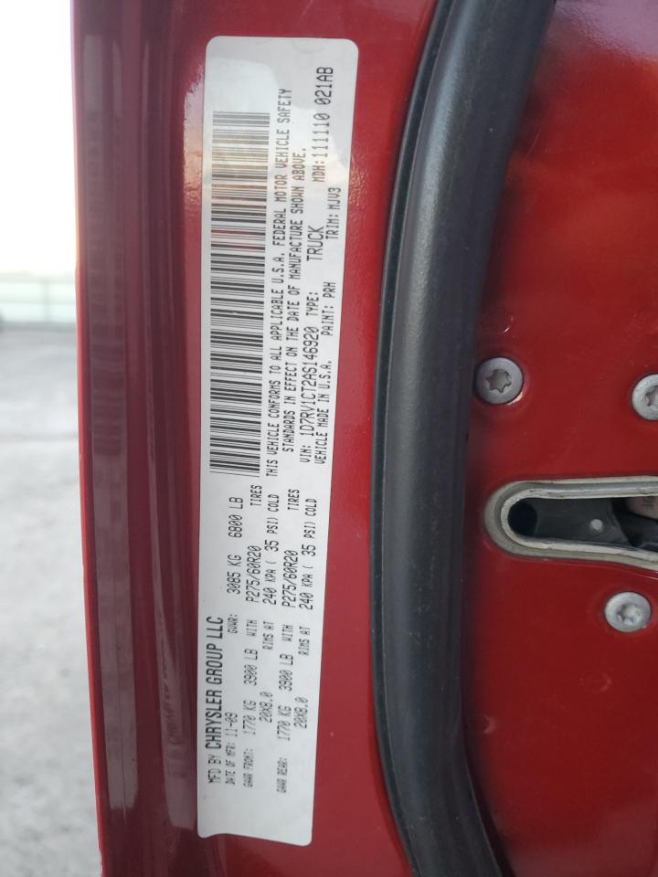 2010 Dodge Ram 1500 VIN: 1D7RV16T2AS146920 Lot: 87824275