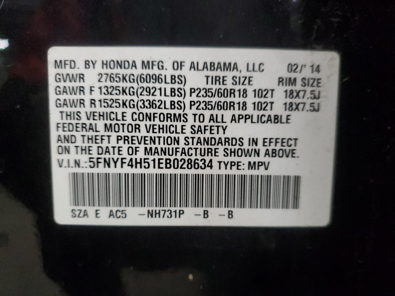 2014 Honda Pilot - Image 13