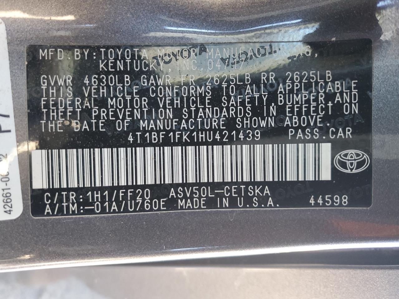 2017 Toyota Camry - Image 14