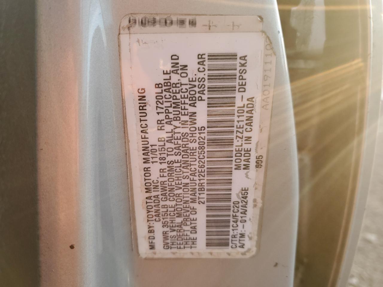 2002 Toyota Corolla - Image 12