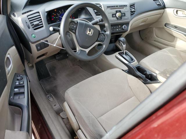  HONDA CIVIC 2012 Бургунді